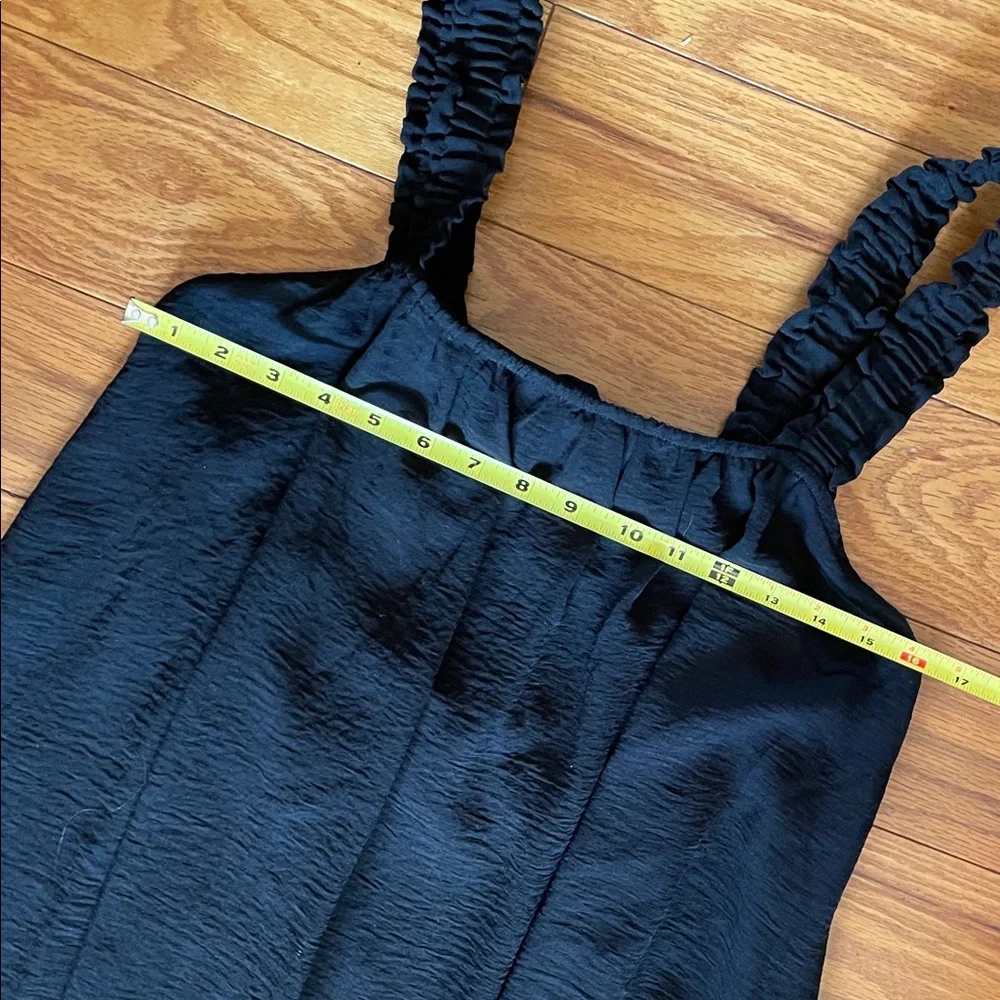 #27 JODIFL boutique Maxi Dress Ruffle Straps cute key hole tie back design M/L - Picture 4 of 7